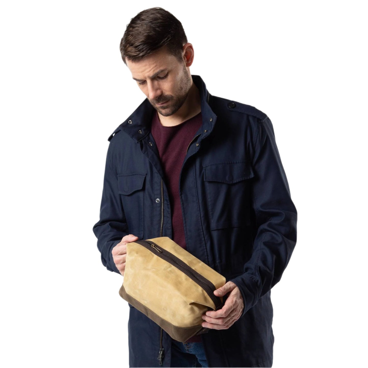 Waxed Canvas Dopp Kit
