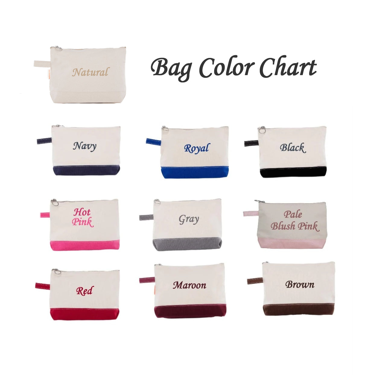 Monogrammed Makeup Bag, Cosmetic Bag with monogram
