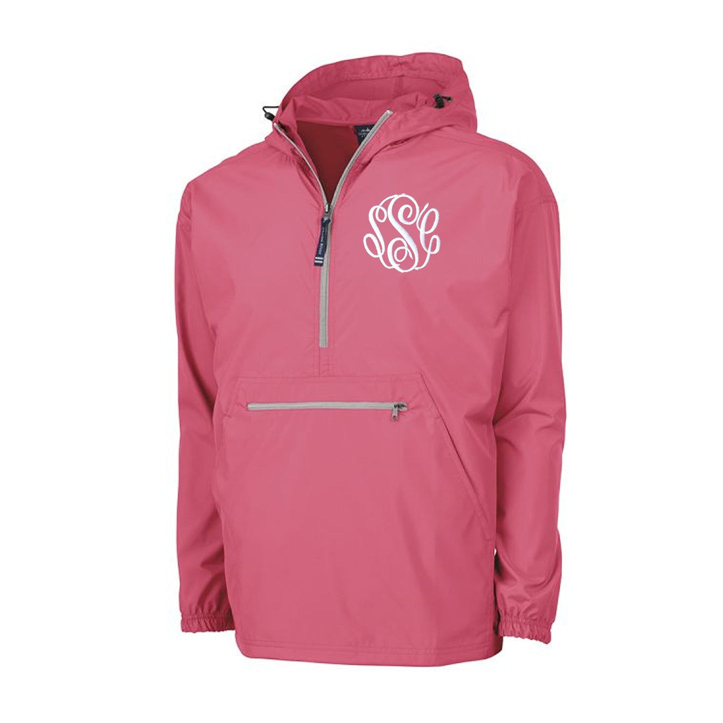 Monogrammed Windbreaker pull over 16 colors