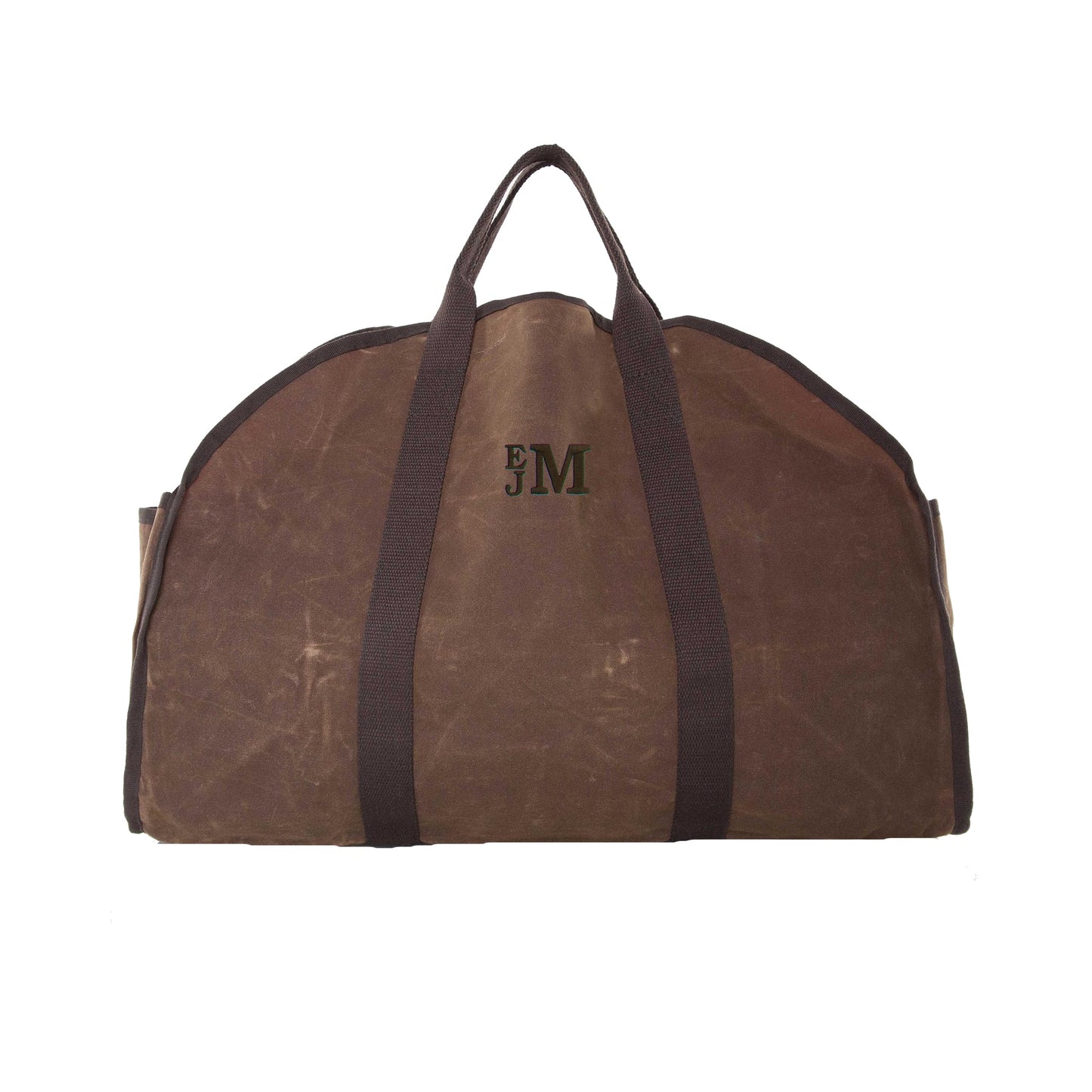 Monogrammed Firewood Bag Carrier