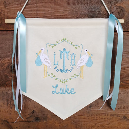 New Baby Banner- Hospital Door Hanger