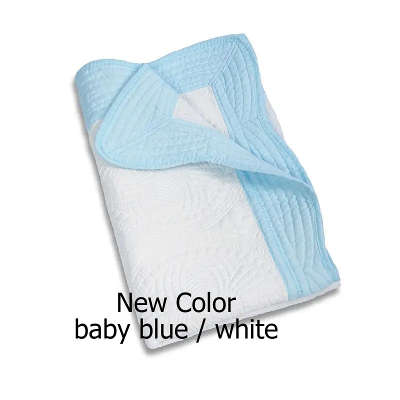 Personalized Baptism Blanket, Heirloom Style Baby Quilt for Christening