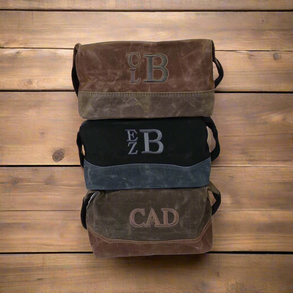 Waxed Canvas Dopp Kit