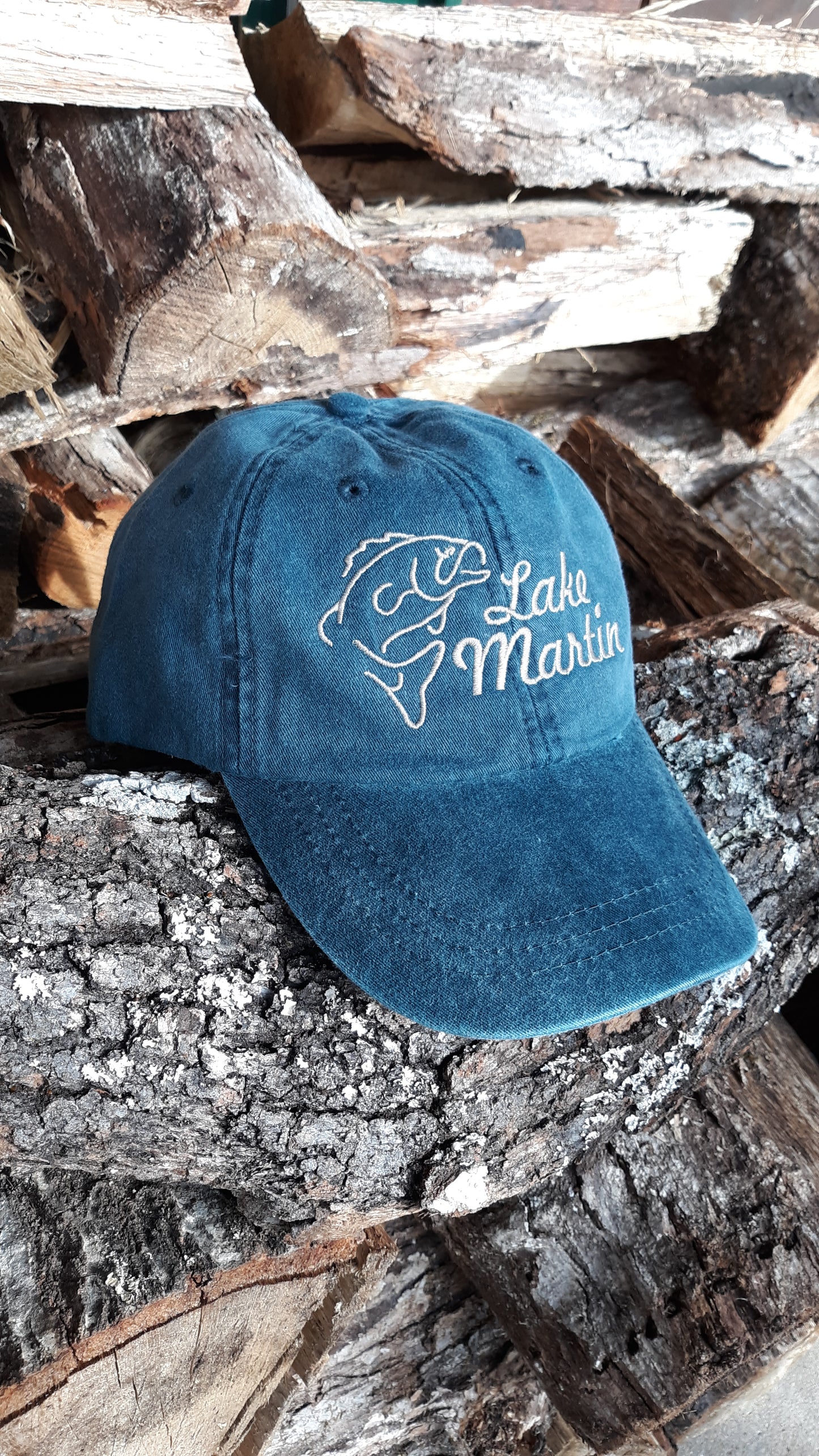 Custom Lake Fishing Hat Embroidered with any Lake Name