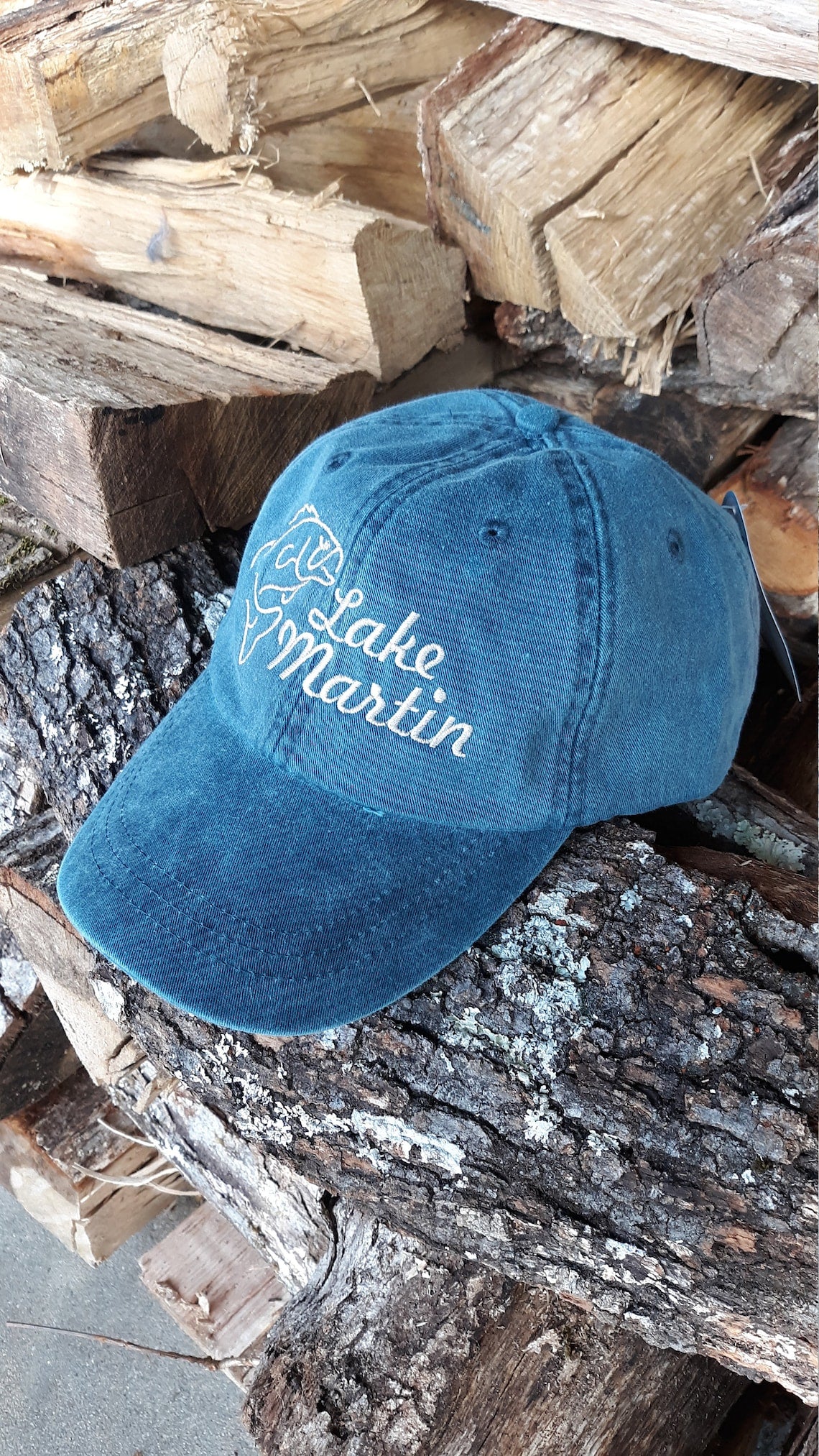 Custom Lake Fishing Hat Embroidered with any Lake Name