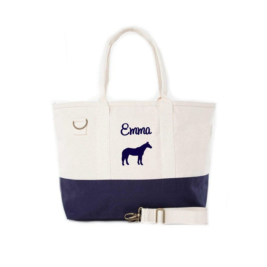 personalized horse tote bag barn bag