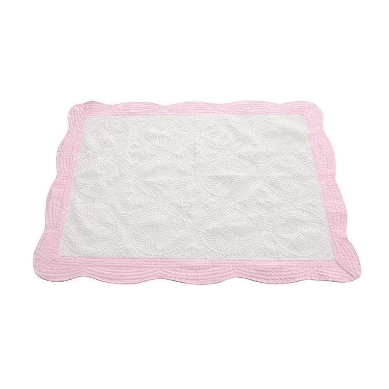 Personalized Baptism Blanket, Heirloom Style Baby Quilt for Christening
