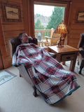 Personalized Red and Black Buffalo Plaid Cabin Throw Blanket - Free Shipping