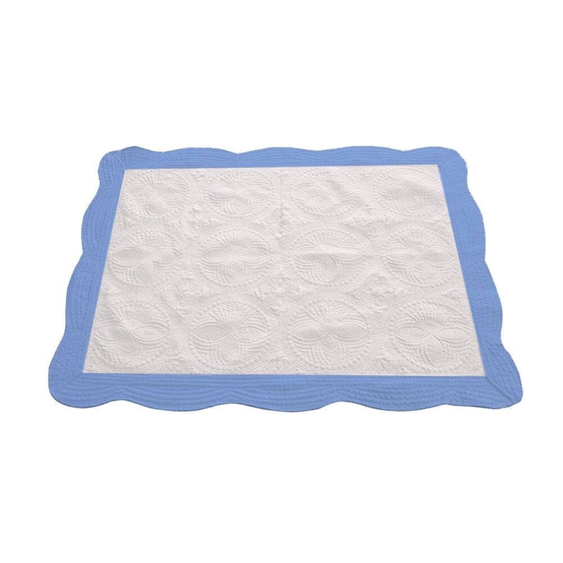 Personalized Baptism Blanket, Heirloom Style Baby Quilt for Christening