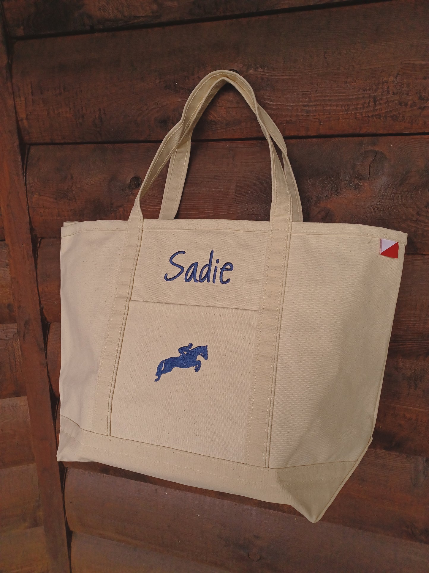 personalized horse tote