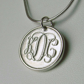 Fine Silver Monogram Charm