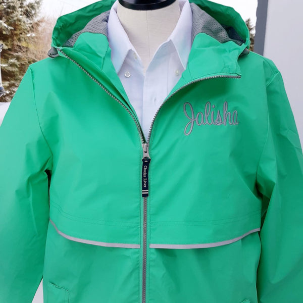 Marleylilly Monogrammed New England Rain Jacket