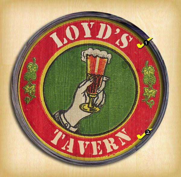 Personalized Barrel End Tavern Sign