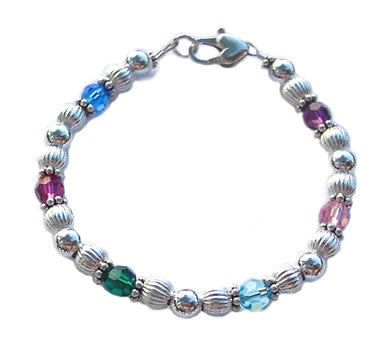 family birthstone bracelet