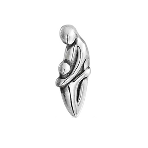 mother and child sterling silver charm