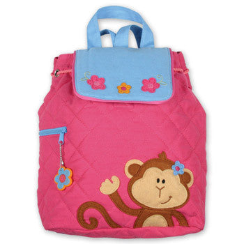 pink monkey back pack for toddler