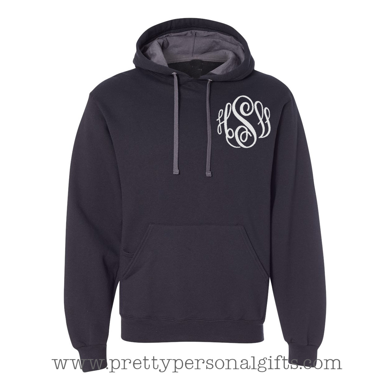 Monogram Hoodie Sweatshirt - 2 tone sweatshirt