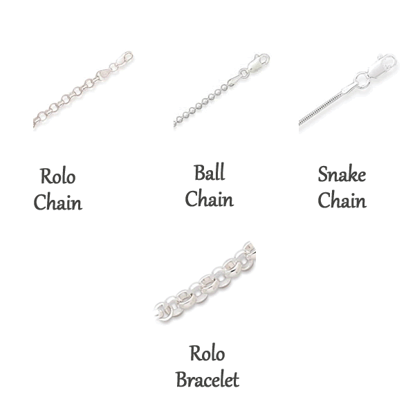 chains for hand stamped charms