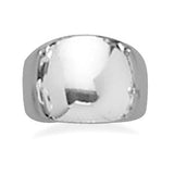 Sterling Silver Cigar Band Ring - engraved
