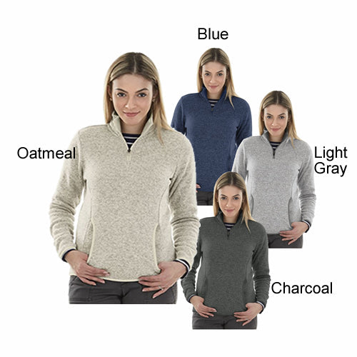 Ladies Quarter Zip Pullover For Nurse, Doctor, Medical Professional