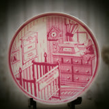 pink nursery plate