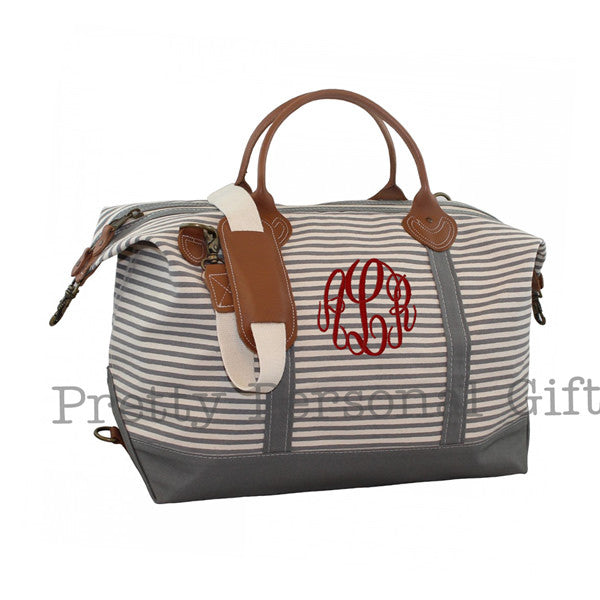 Large Weekender Bag striped Pretty Personal Gifts