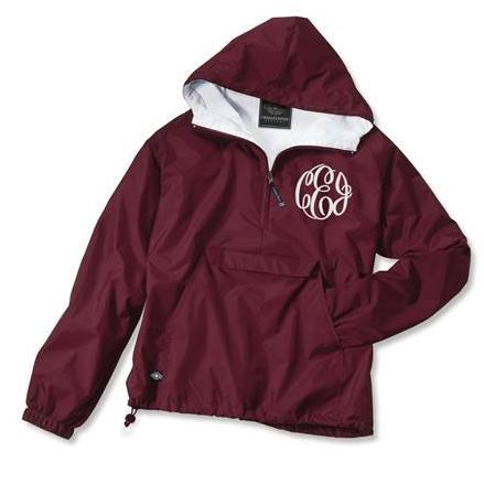 Charles River Monogrammed Windbreaker Pullover Jacket 11 colors – Pretty  Personal Gifts