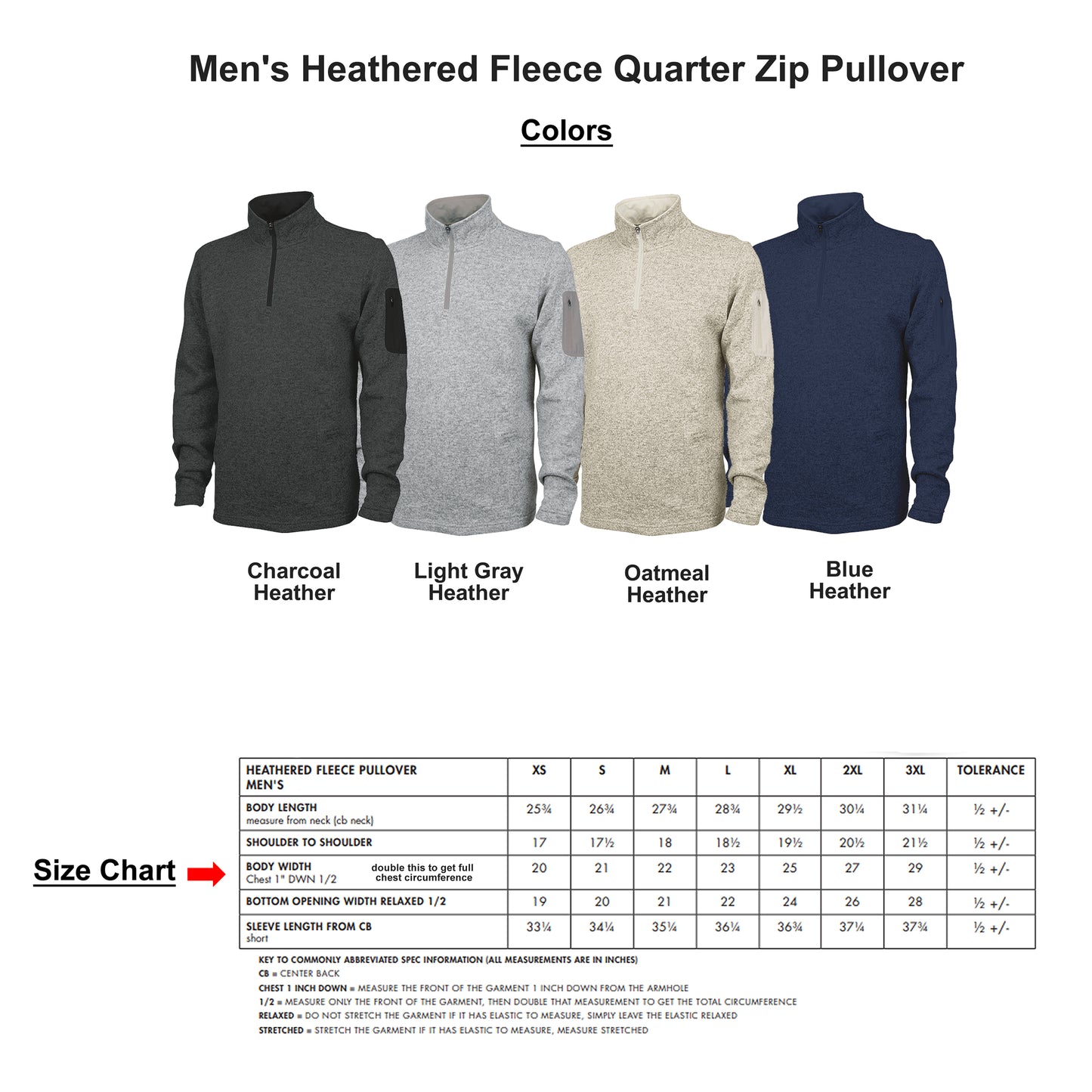 Men's Charles River Apparel Heathered Fleece Pullover