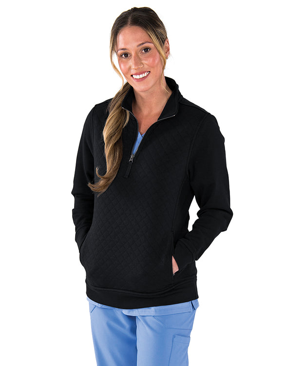 Quilted Ladies RN Quarter Zip Sweatshirt