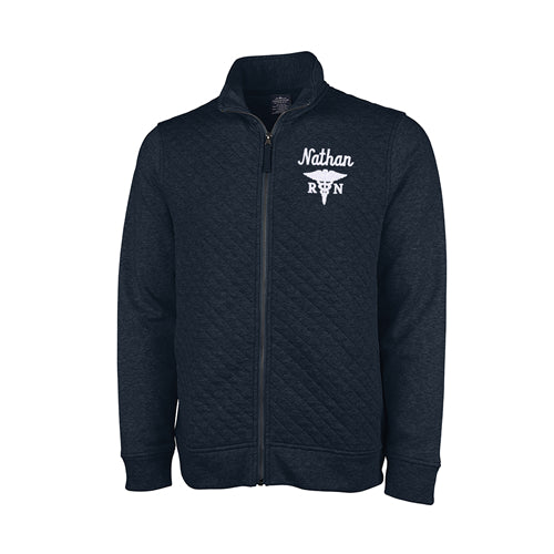 Men's Quilted Personalized Doctor or RN Jacket