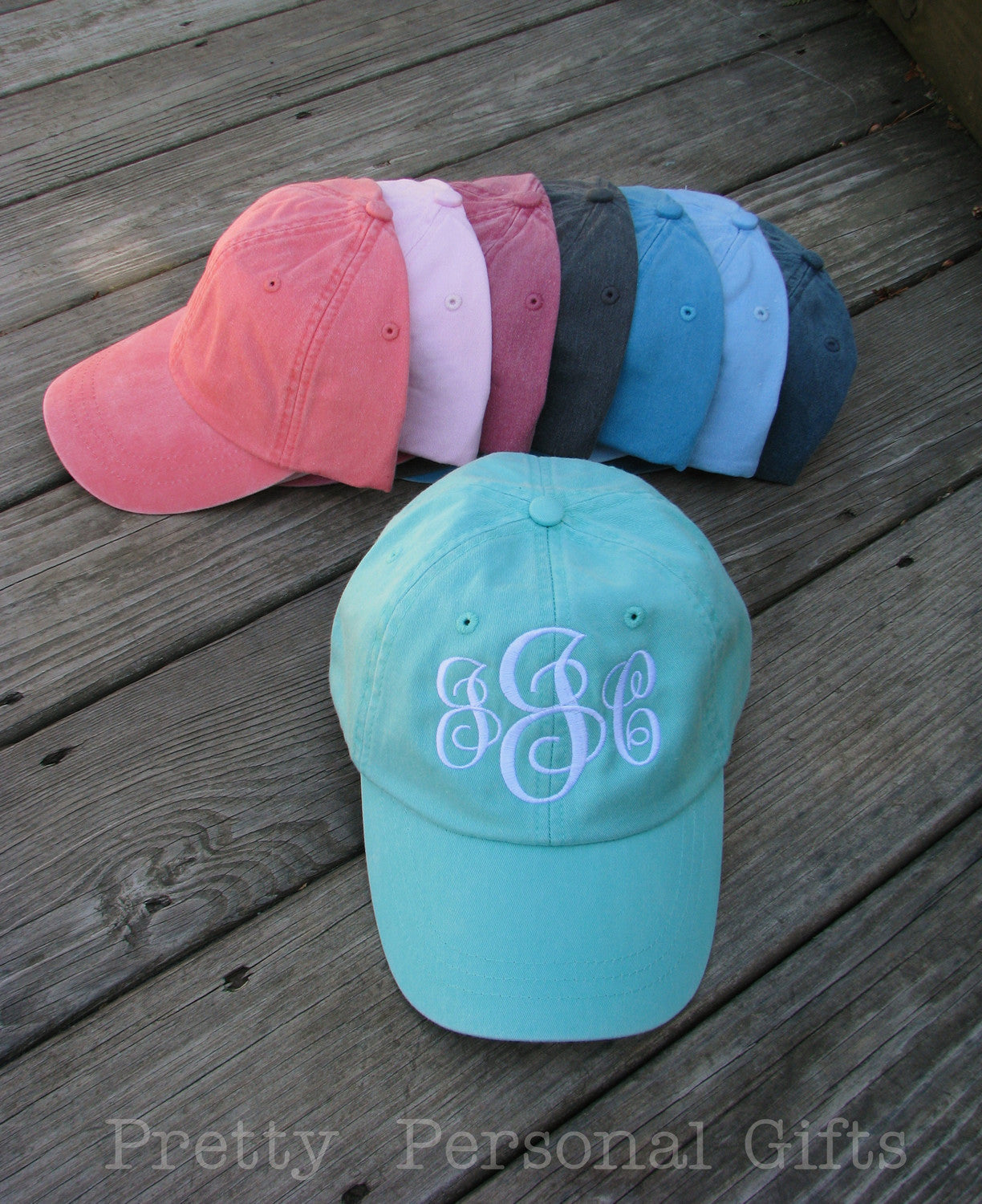 monogrammed baseball hat