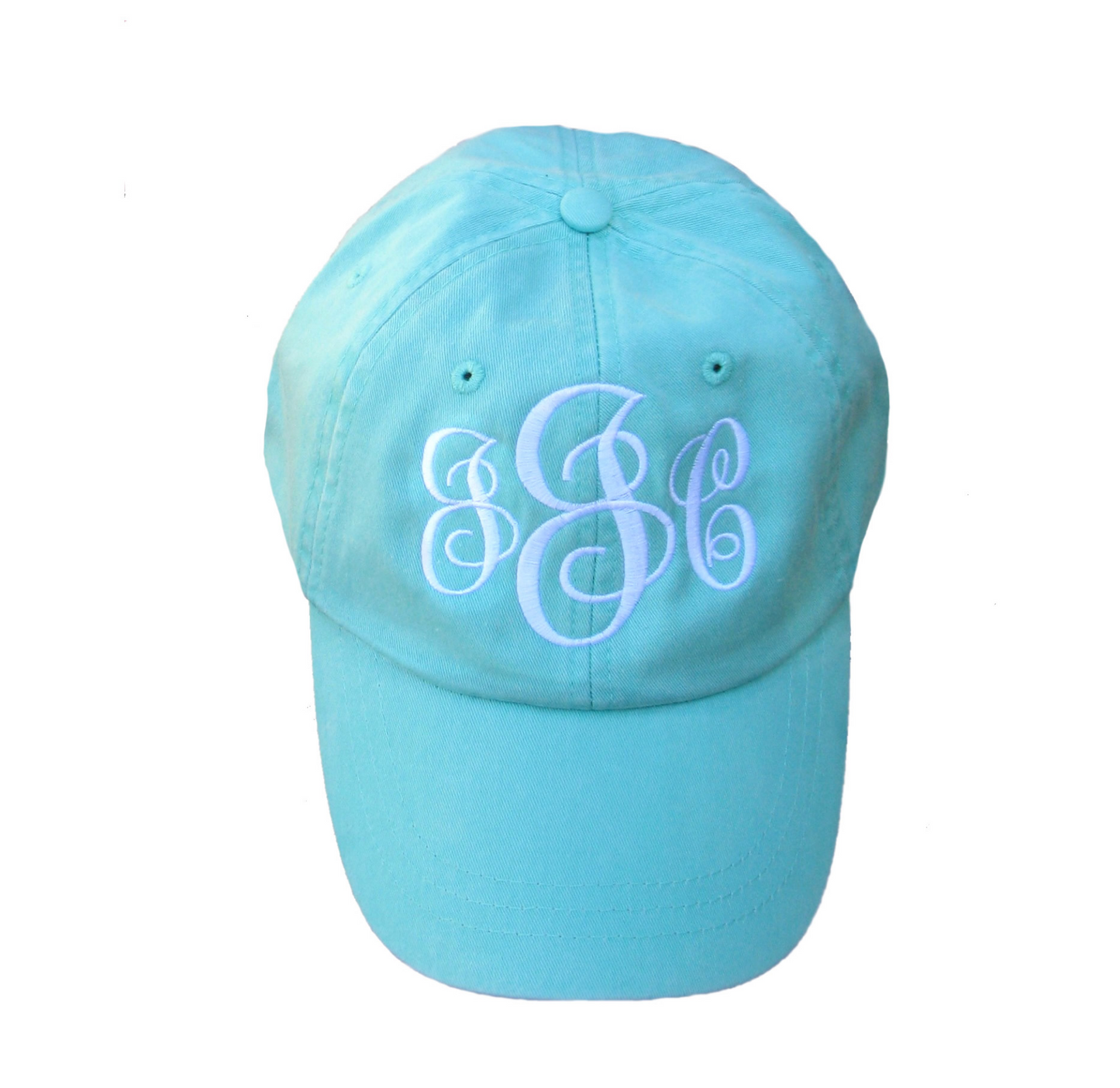 Pigment Dyed Baseball Cap with Monogram