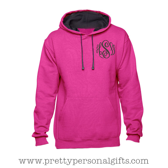 Monogram Hoodie Sweatshirt - 2 tone sweatshirt