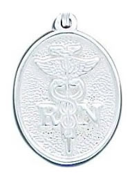 RN Charm - Sterling Silver