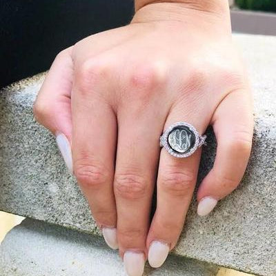 monogram ring