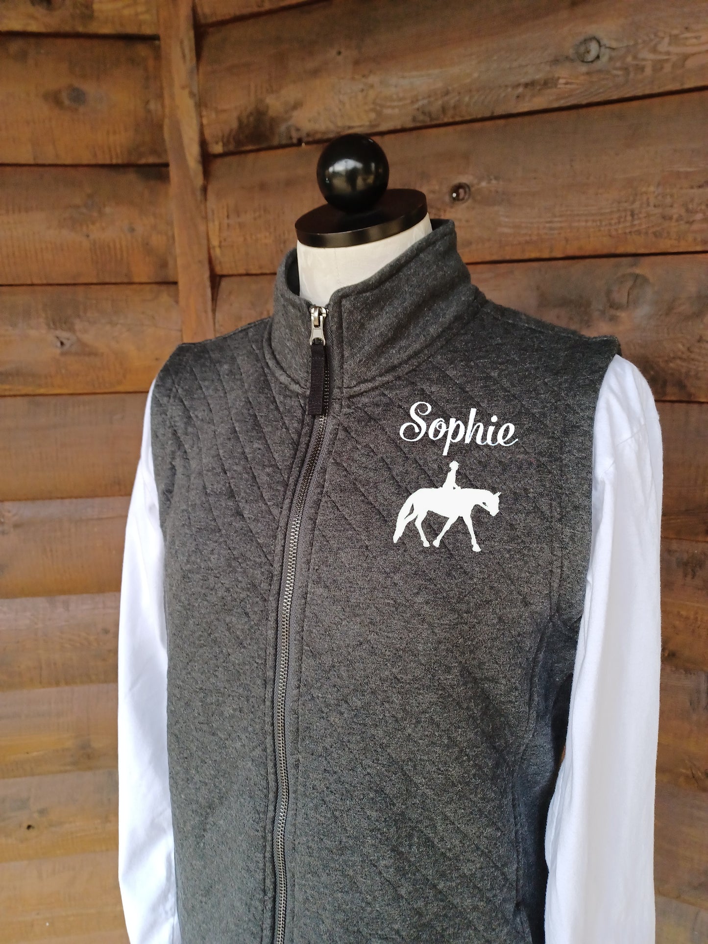 Quilted Vest For Equestrian