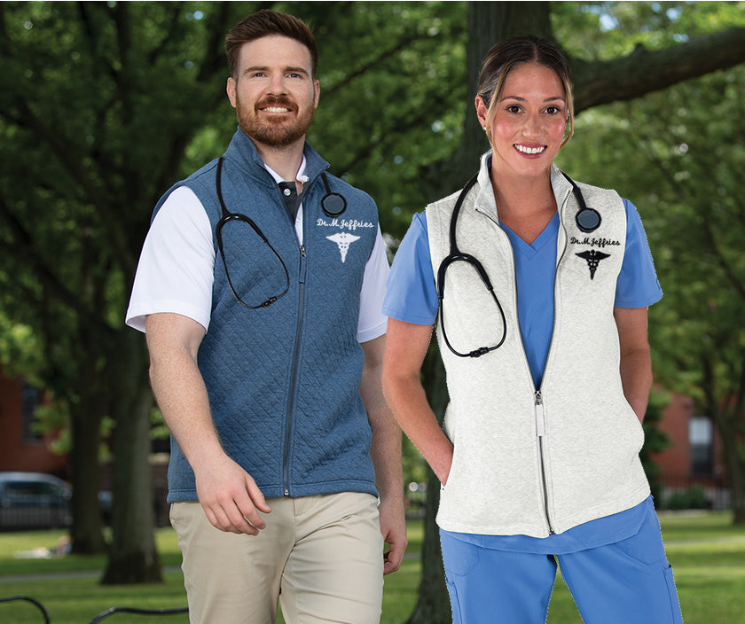 Men's Quilted Vest for Doctor