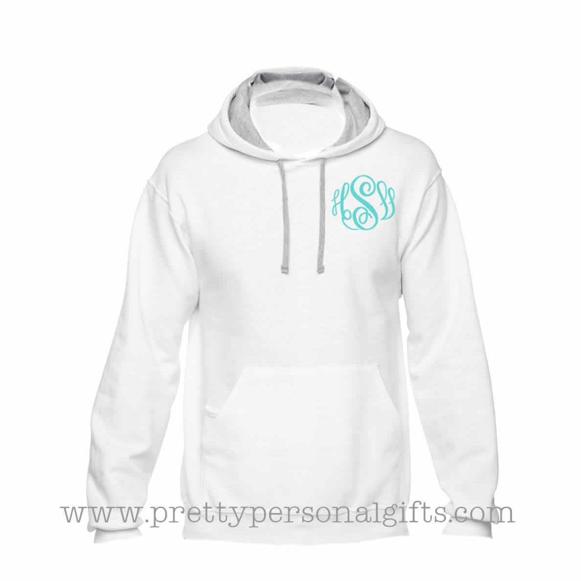 Monogram Hoodie Sweatshirt - 2 tone sweatshirt