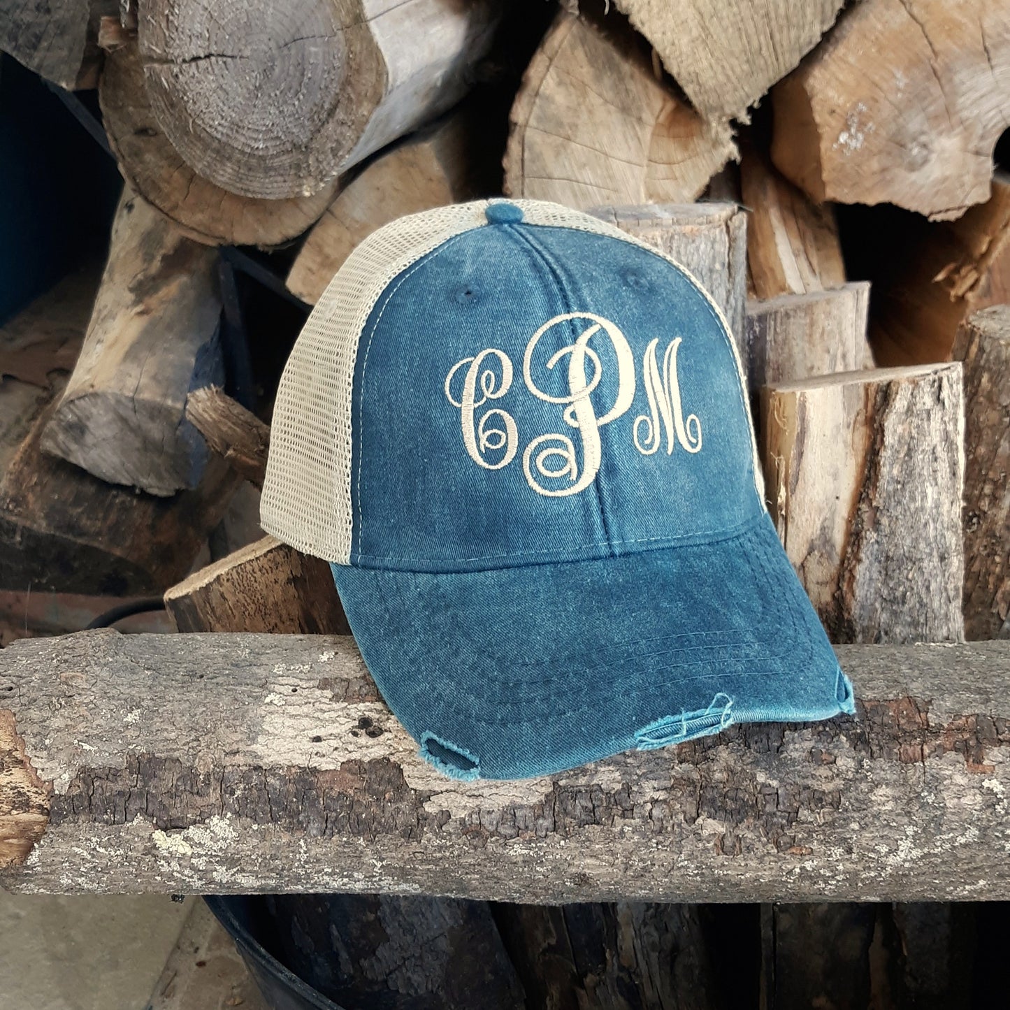 Trucker Hat with monogram for Girl's Weekend Getaway