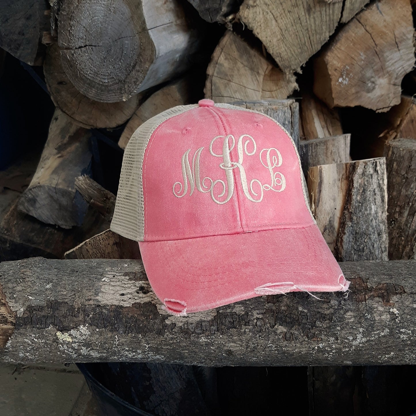 Trucker Hat with monogram for Girl's Weekend Getaway