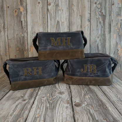 waxed canvas dopp kit heritage 