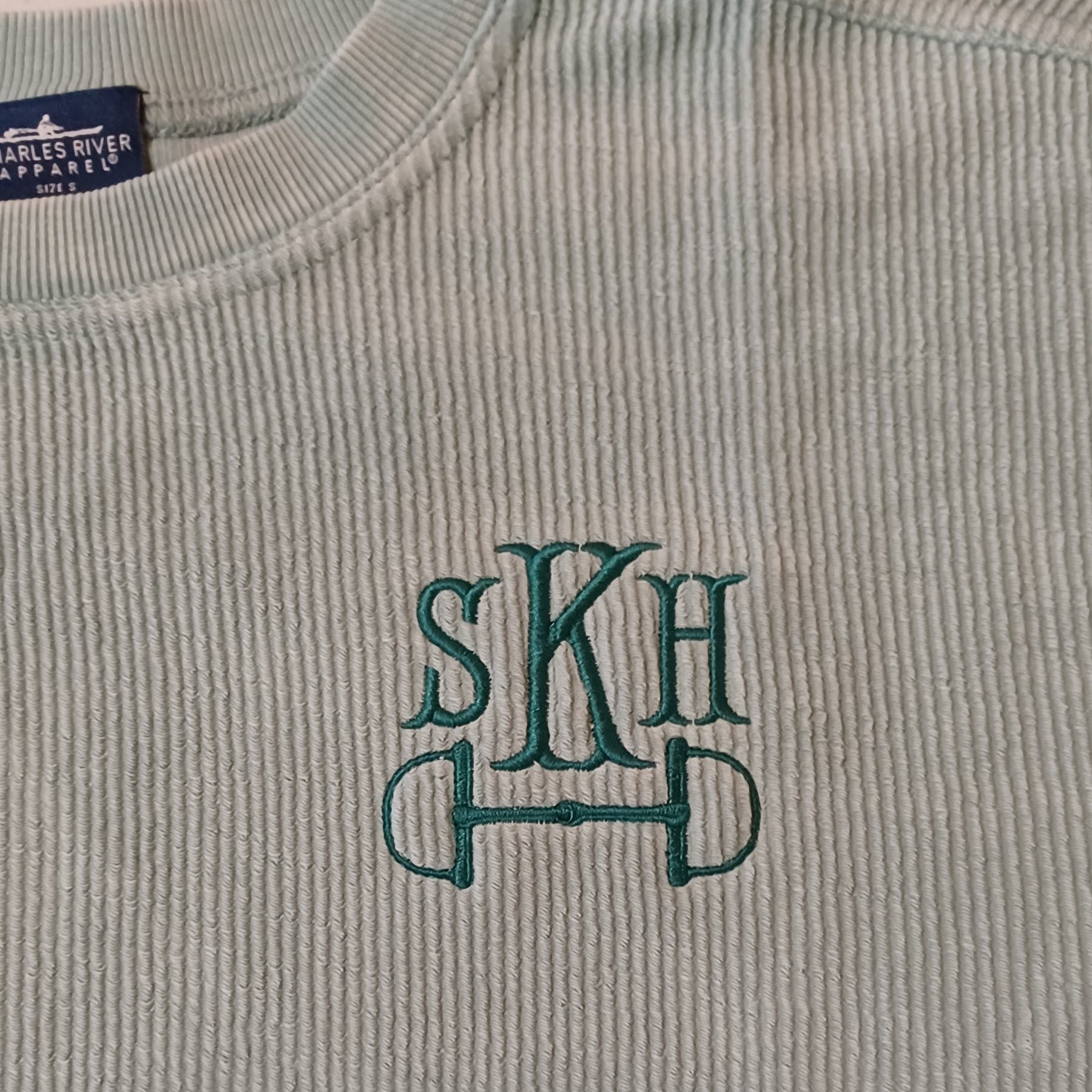 bay horse bit monogram sweatshirt