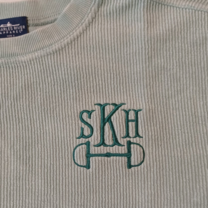 bay horse bit monogram sweatshirt