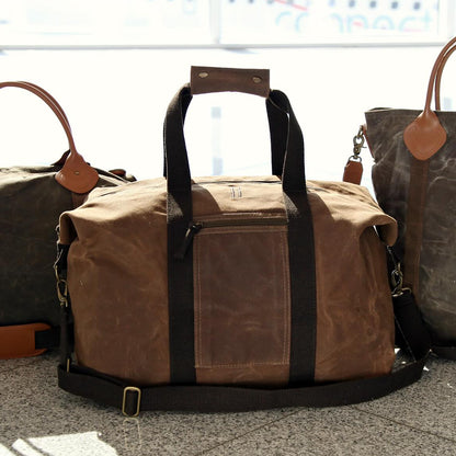 Waxed Canvas Voyager Travel Bag