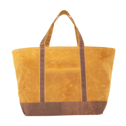 waxed canvas tote bag