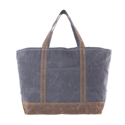waxed canvas tote bag