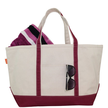 Large Zipper Top Dog Tote Bag