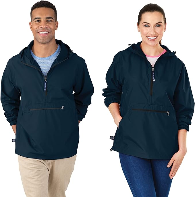Monogrammed Pack-N-Go Windbreaker Pullover Jacket 18 colors