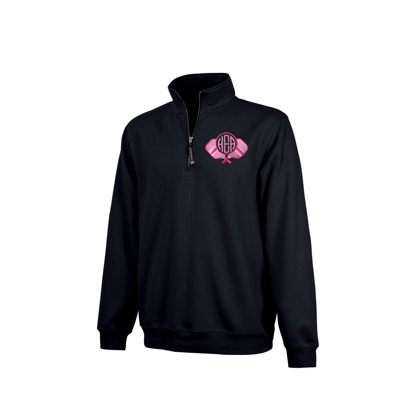 Pickleball Quarter Zip Pullover with Embroidered Monogram