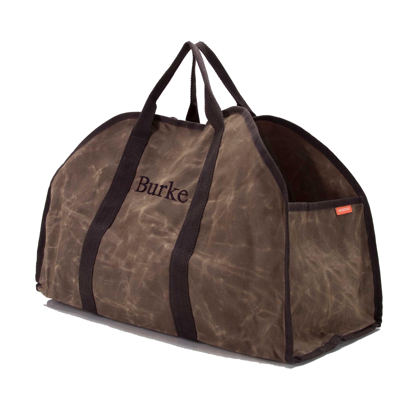Personalized Log Carrier with embroidered name or monogram